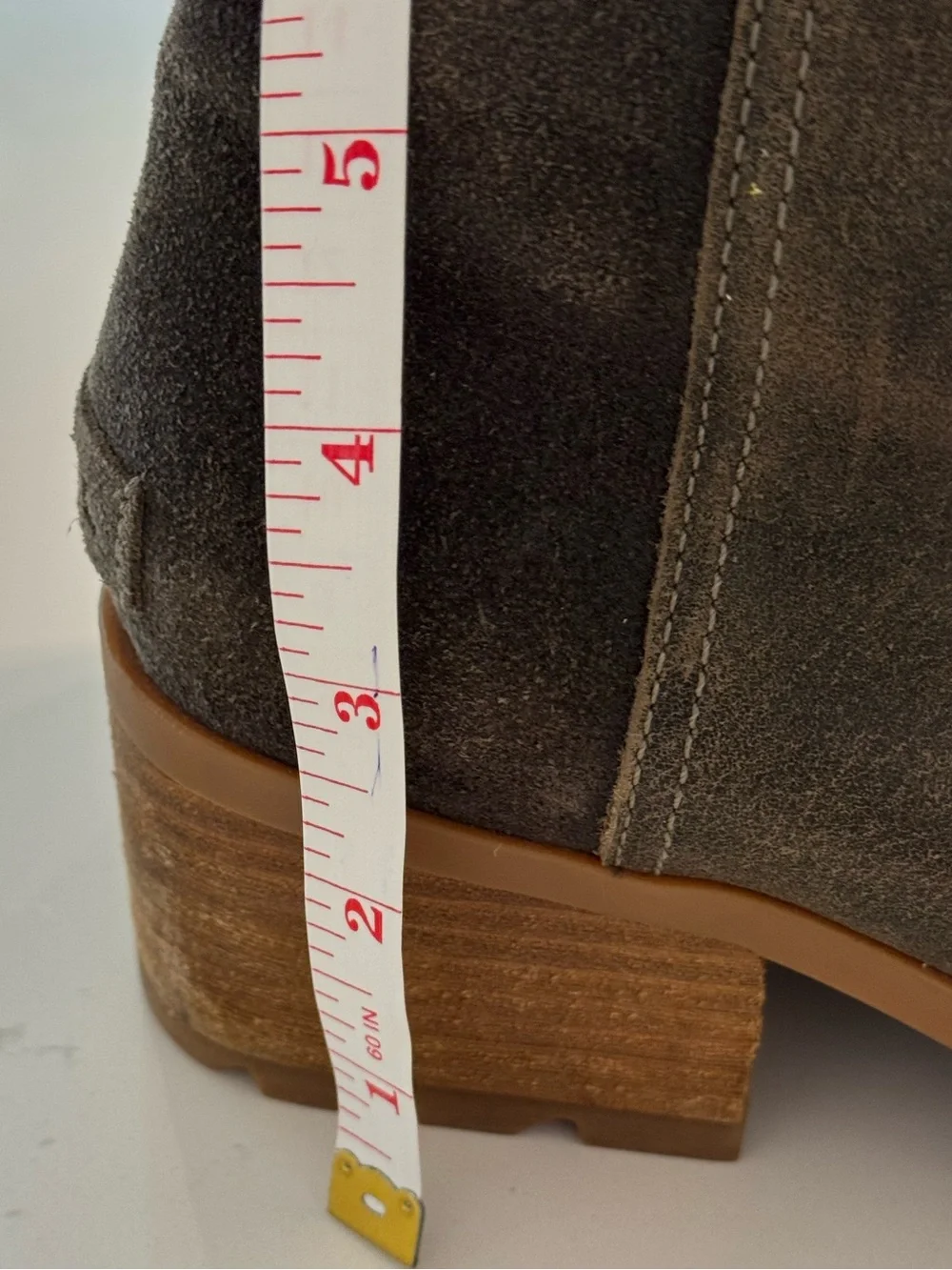 Sorel Cate suede leather waterproof side zip stacked heel bootie women’s size 8
